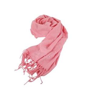 Sciarpa donna rosa con bauletto regalo