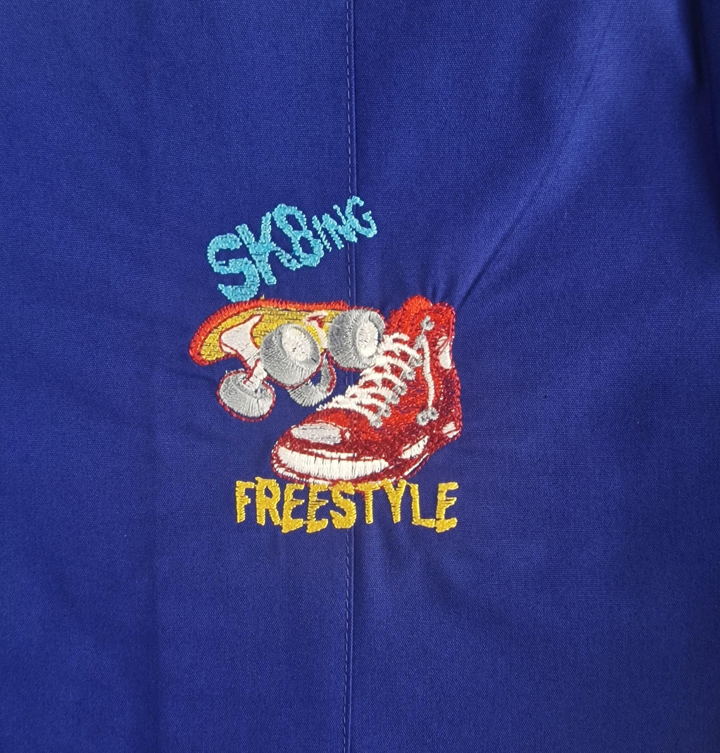 Grembiule scuola elementare da bambino blu zip Siggi skater