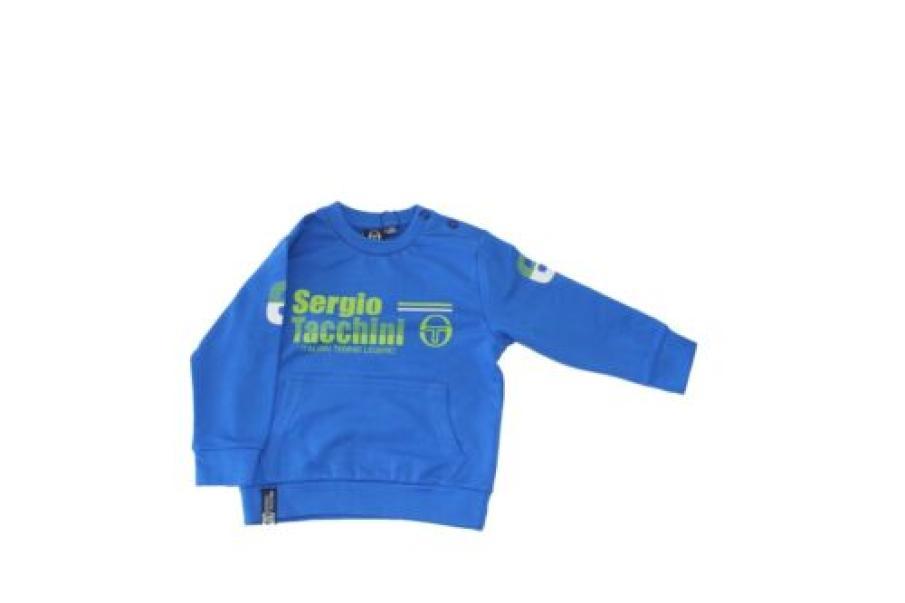 Tuta Sergio tacchini bambino garzata girocollo baby blu royal