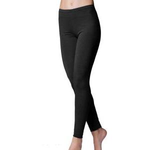 Leggins cotone elasticizzato taglia over nero