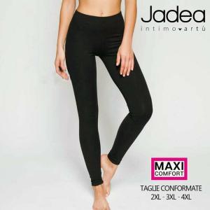 Leggins cotone elasticizzato taglia over nero