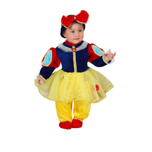 Costume carnevale da neonata biancaneve baby