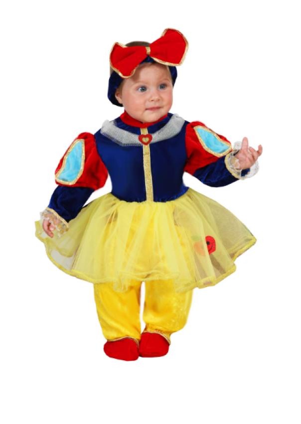 Costume carnevale da neonata Biancaneve baby