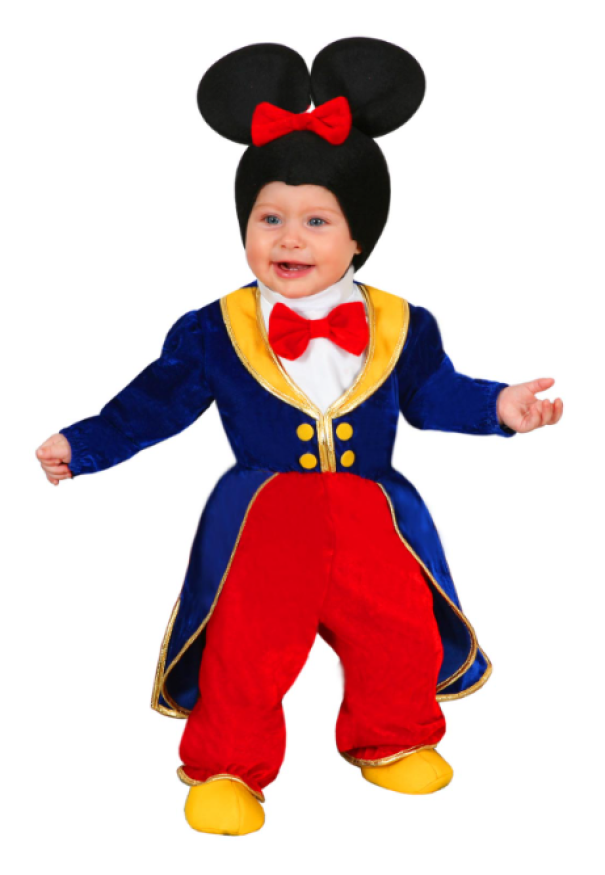 Costume carnevale neonato Topolino