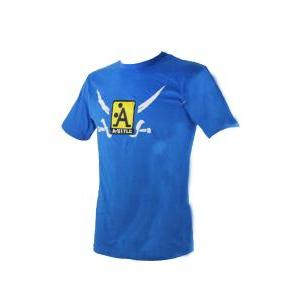 T-shirt da uomo in cotone a-style azzurro