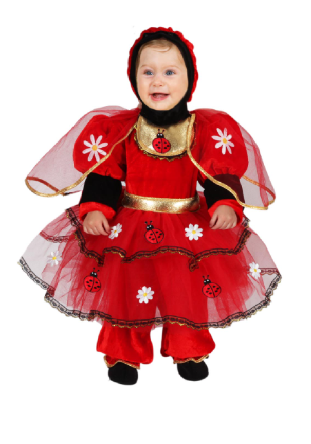 Costume carnevale neonata Coccinella baby