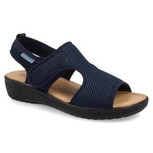 Sandali da donna  allacciatura a strappo blu