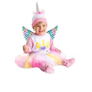 Costume carnevale principessa unicorno neonata