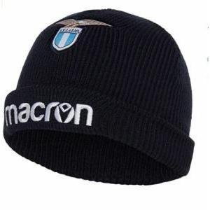 Cappello zuccotto  per lazio junior blu con risvolto