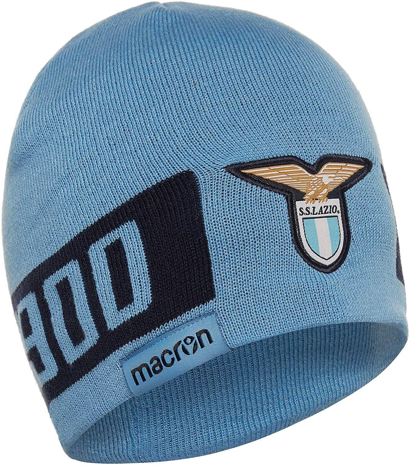 Zuccotto cappello adulto per Lazio celeste con scritta e logo