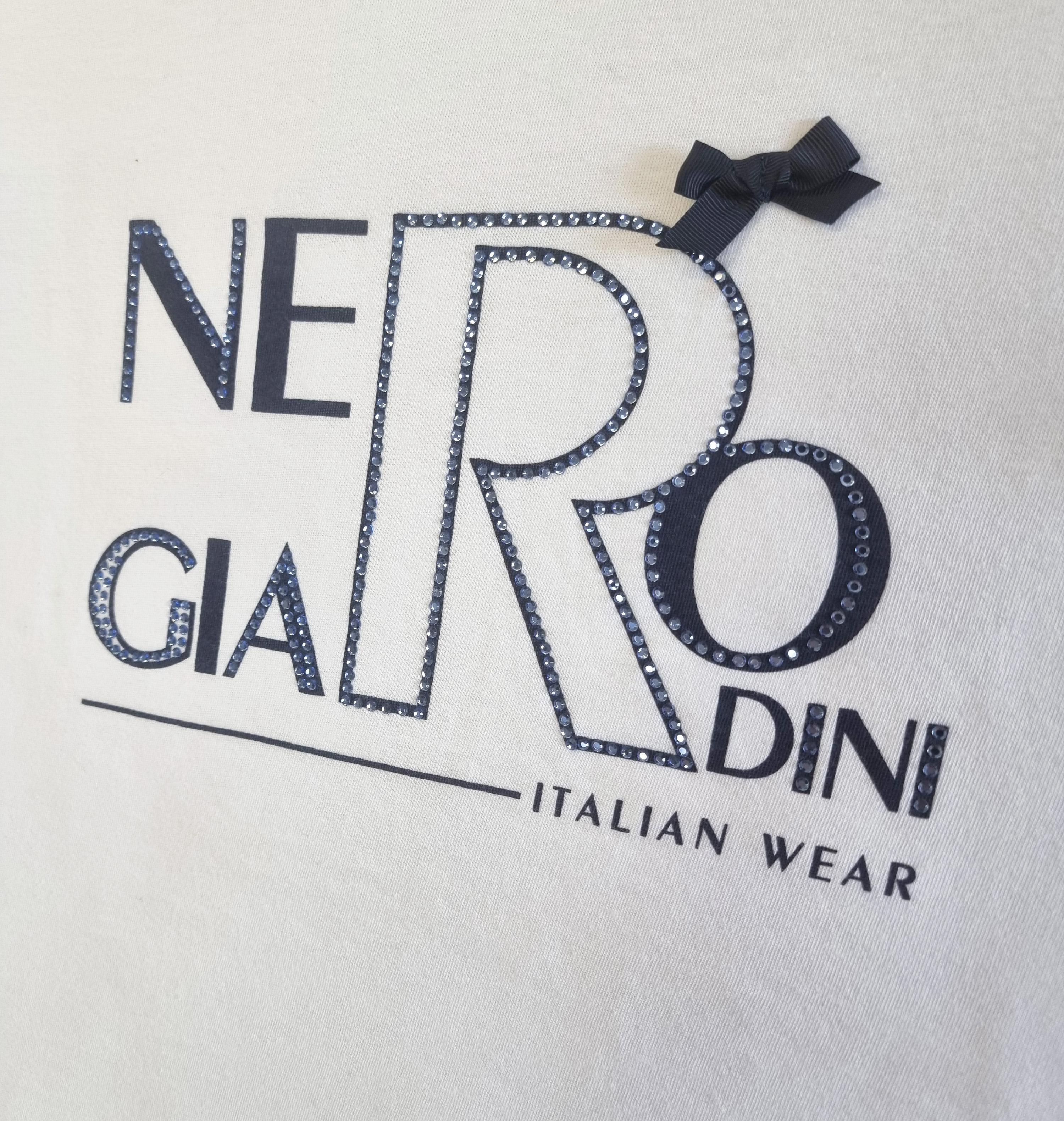 T-shirt donna in cotone Nero Giardini