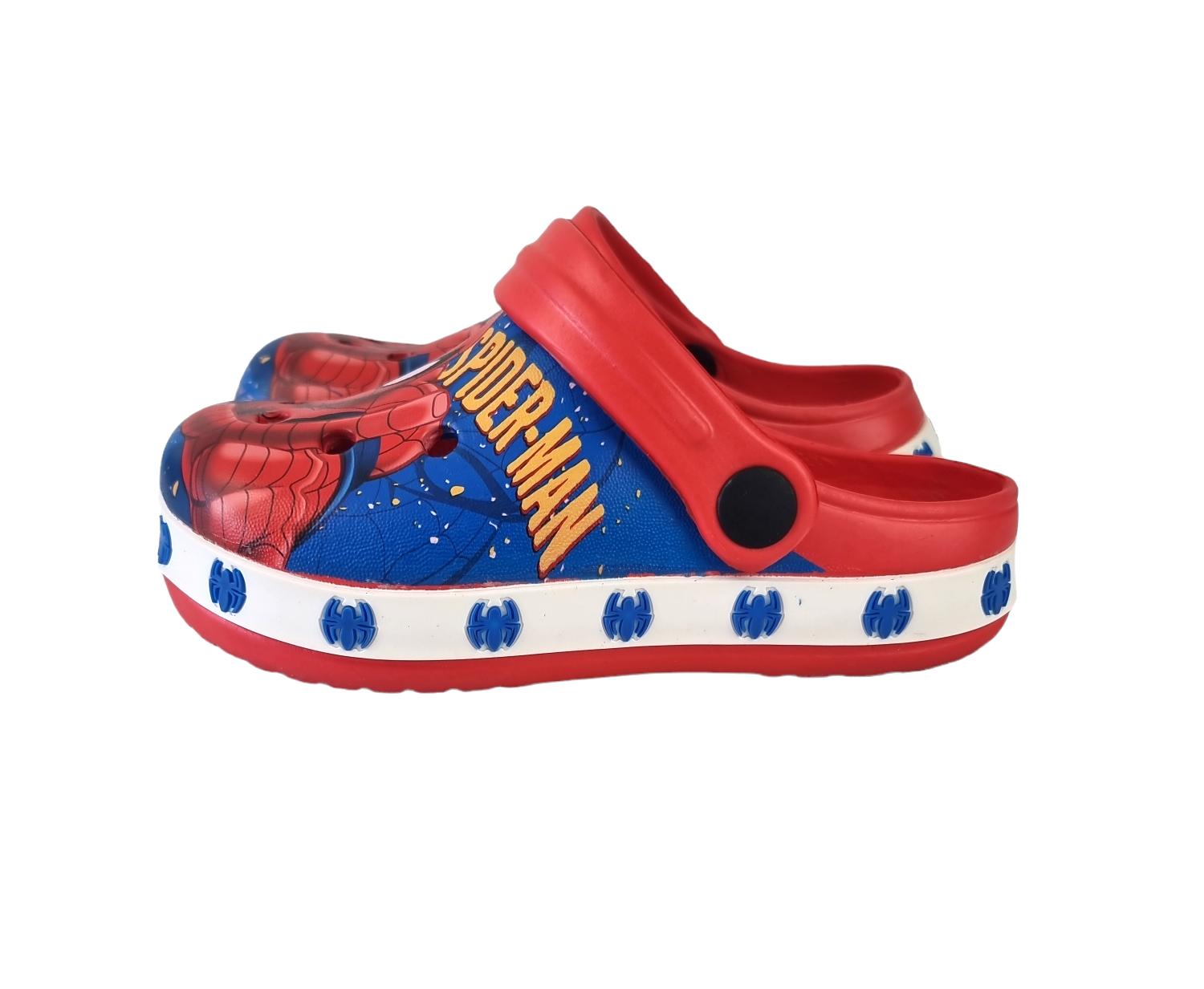 Sabot da bambino Spiderman rosso