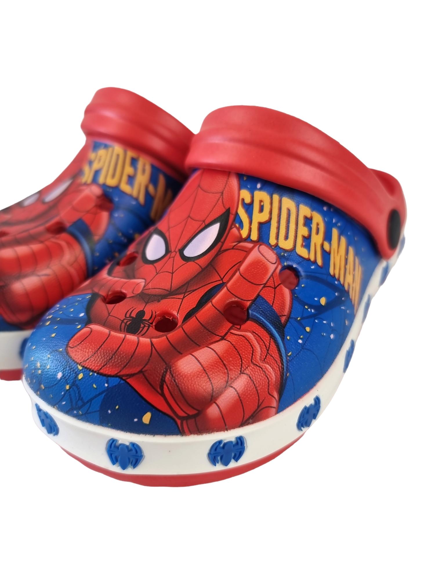 Sabot da bambino Spiderman rosso