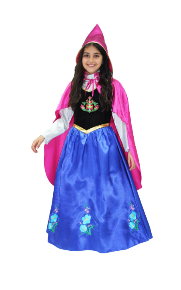 Costume carnevale Anna Frozen da bambina