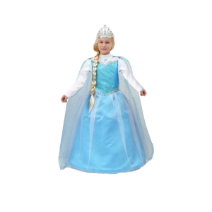 Abito carnevale regina della neve (frozen) busta azzurro