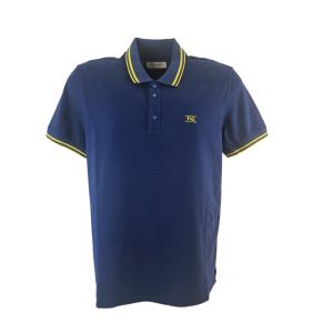 Polo da uomo in cotone  blu