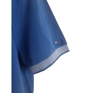 Polo da uomo in cotone  azzurro