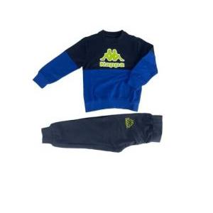 Tuta robe di  da bambino girocollo garzata blu royal