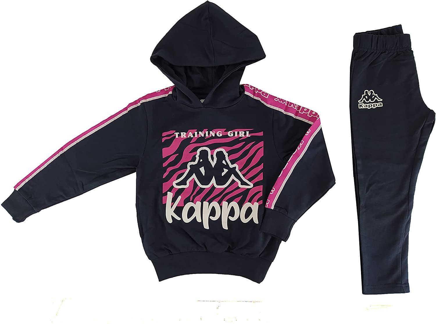 Tuta Robe di Kappa Bambina con cappuccio garzata blu