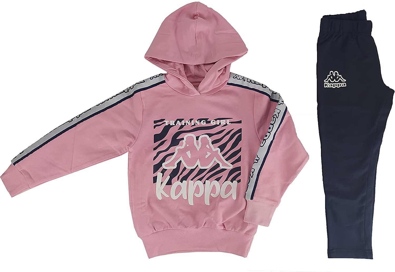 Tuta Robe di Kappa Bambina con cappuccio garzata rosa