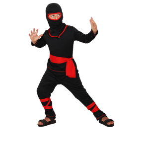 Ab carnevale ninja nero in busta nero