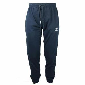 Pant.jersey polsino sotto over size blu