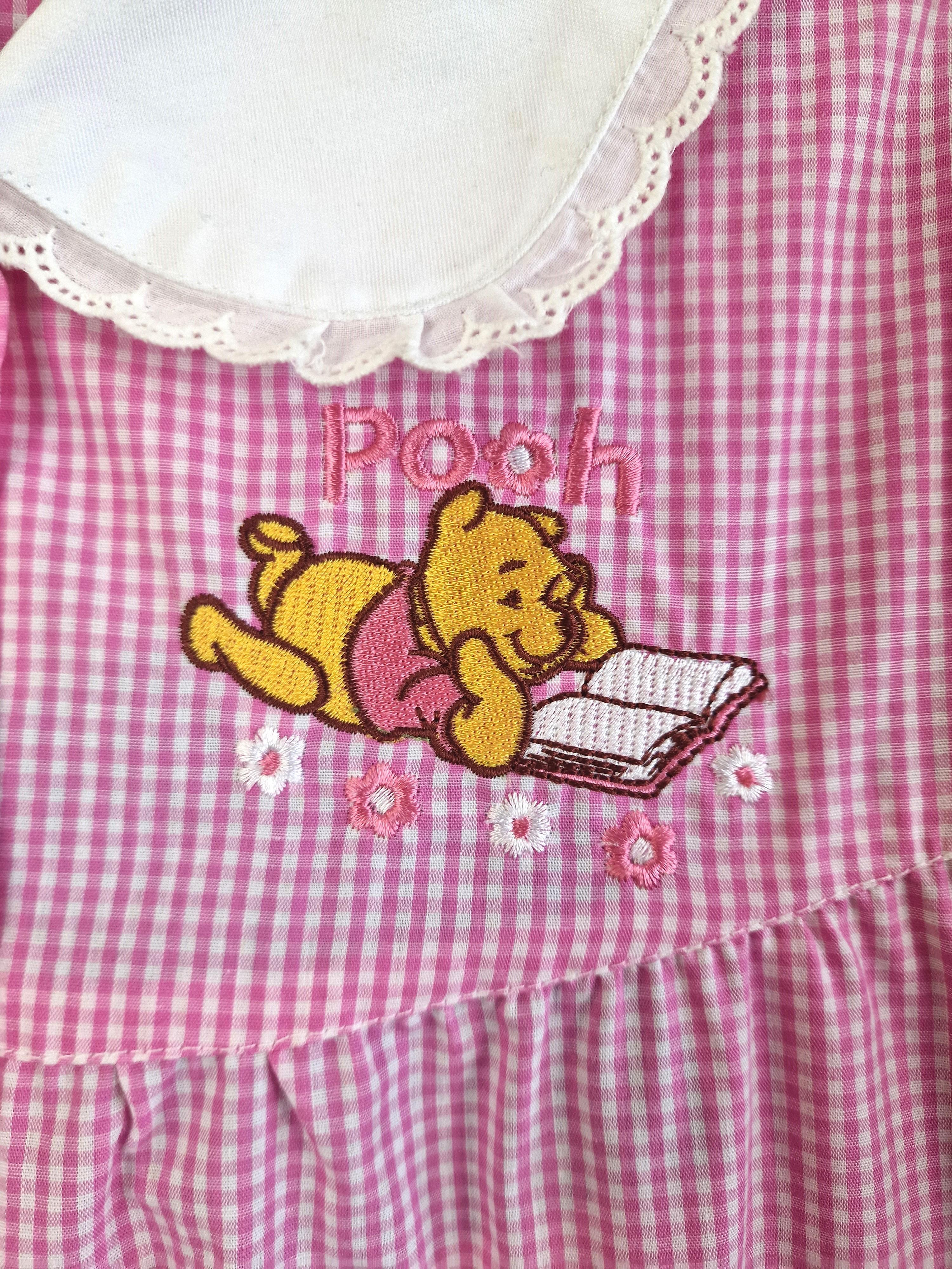 Grembiule asilo da bambina Winnie The Pooh Disney rosa