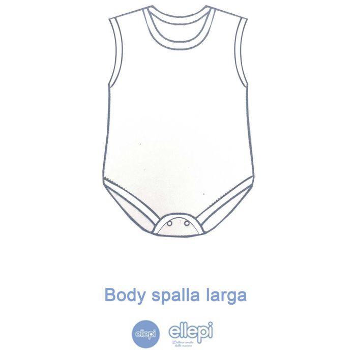 ellepi body n.sm bianco cot. bianco