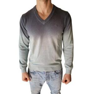 Maglione scollo a v in cotone  uomo