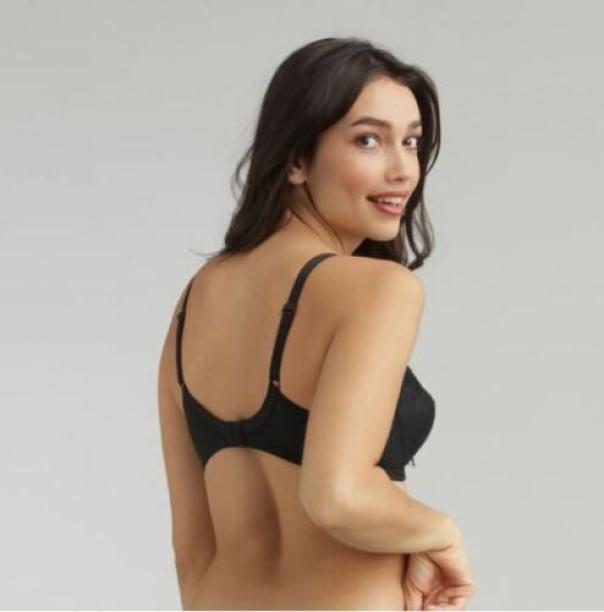 Reggiseno senza ferretto Criss Cross Modern Tricot nero