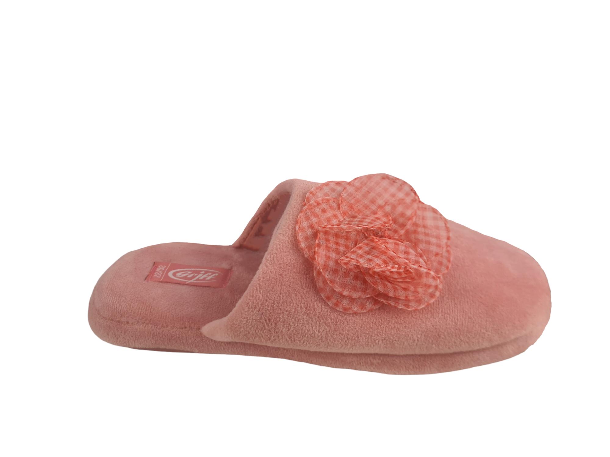 Pantofole Griff con rosa