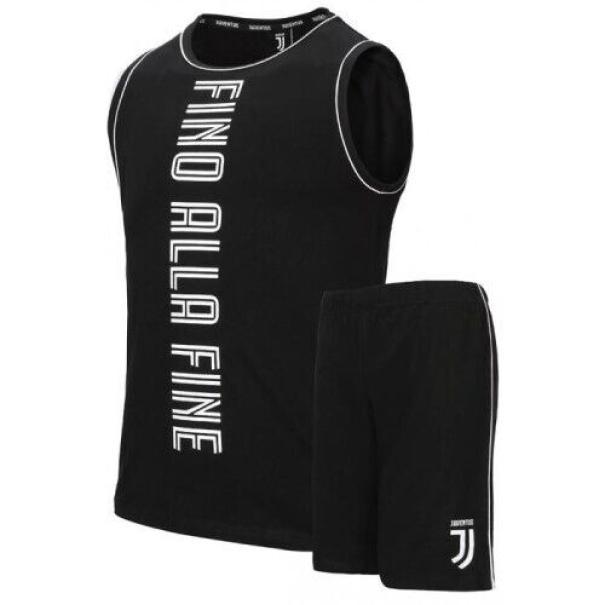 Pigiama da uomo Juventus estivo nero JU14077