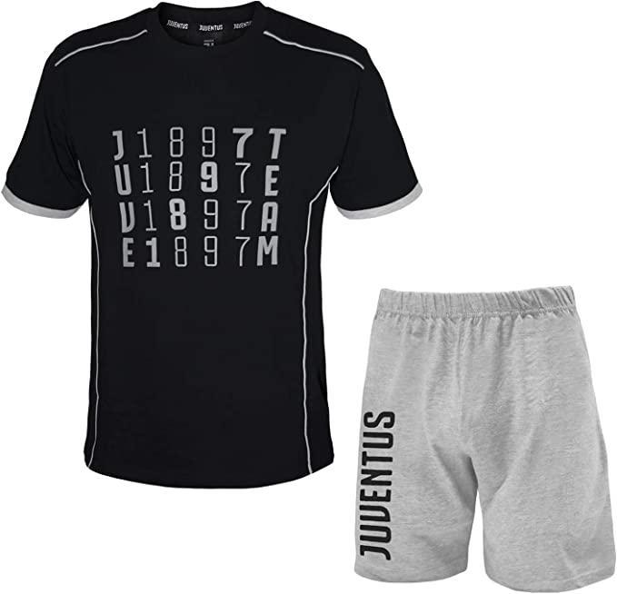 Pigiama da bambino Juventus JU15076 estivo nero