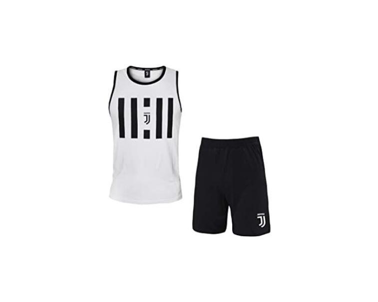 Pigiama da bambino Juventus JU15077 estivo bianco