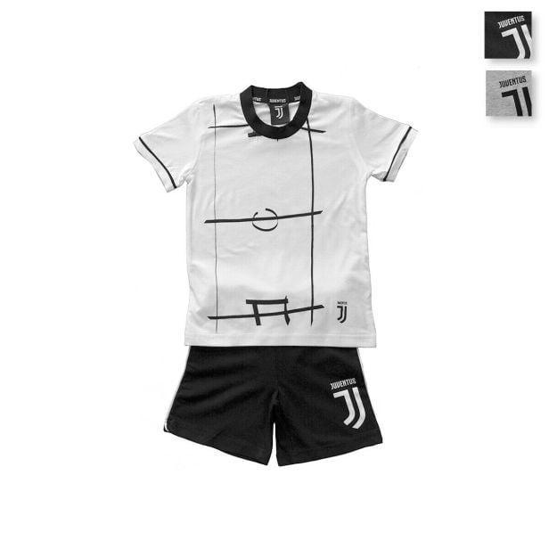 Pigiama da bambino Juventus JU16053 estivo bianco