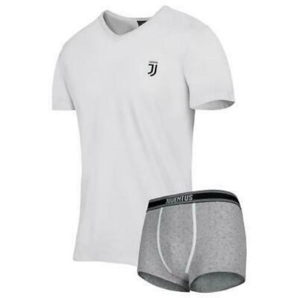 Completo intimo t-shirt e boxer FC Juventus da uomo