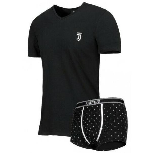 Completo intimo t-shirt e boxer FC Juventus da uomo