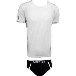 Completo intimo t-shirt e slip da uomo fc juventus