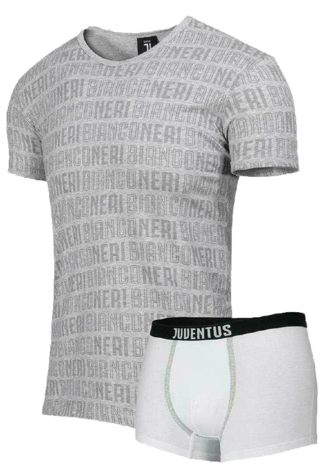 Completo intimo FC Juventus t-shirt e boxer junior