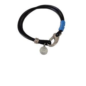 Bracciale da uomo in cuoio fc inter