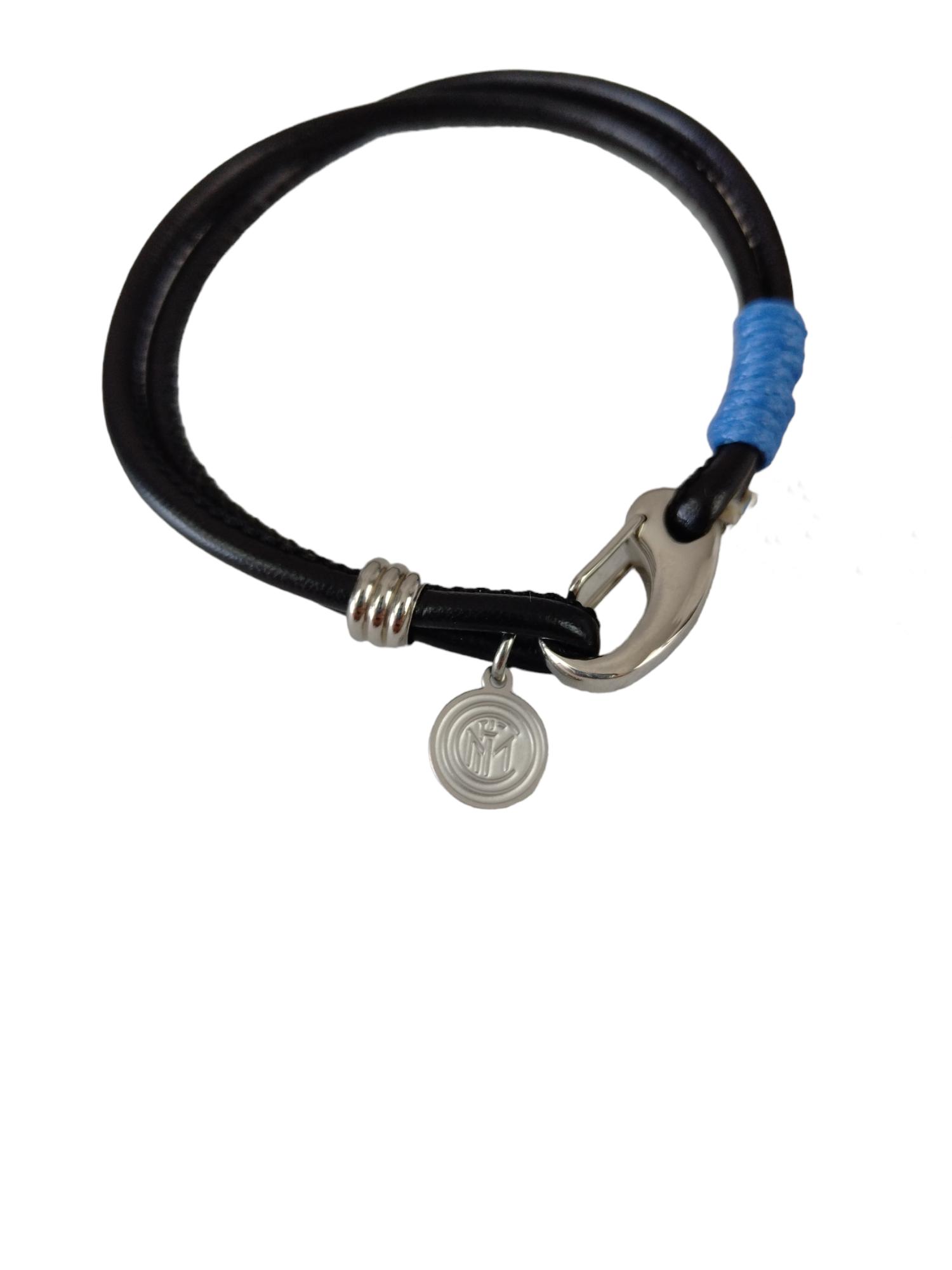 Bracciale da uomo in cuoio FC Inter 