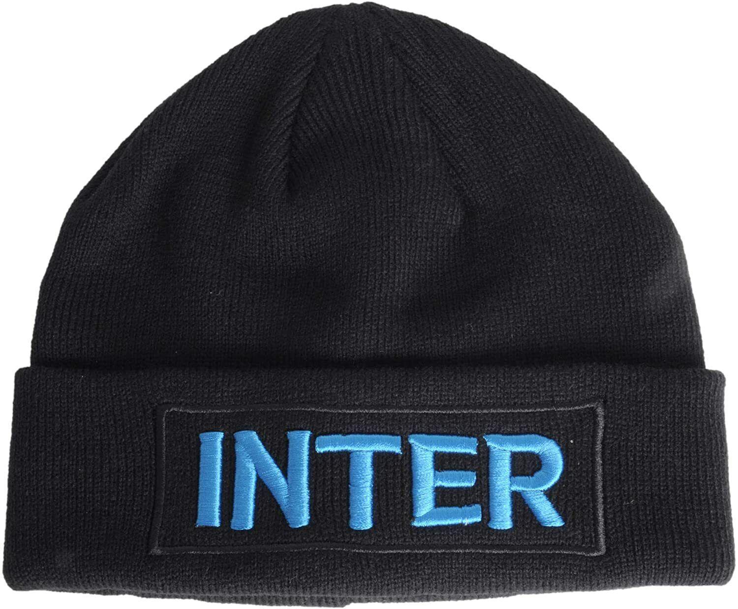 Cappello FC Inter zuccotto con scritta nero