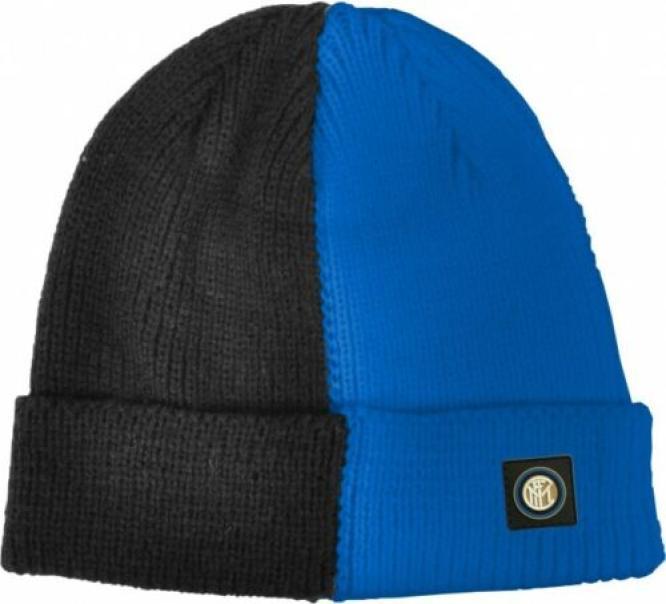 Cappello FC Inter zuccotto nero azzurro adulto con stemma