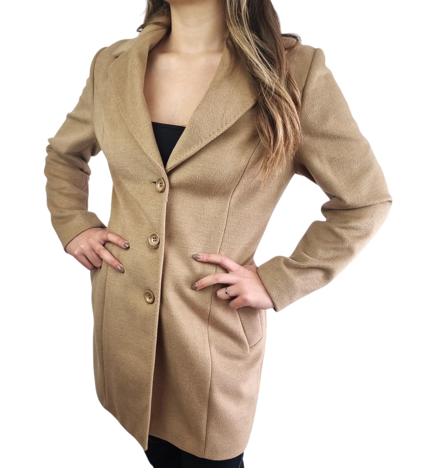 Cappotto donna Edas camel 