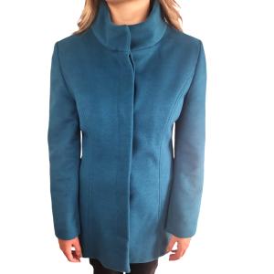 Cappotto donna  blu ottanio