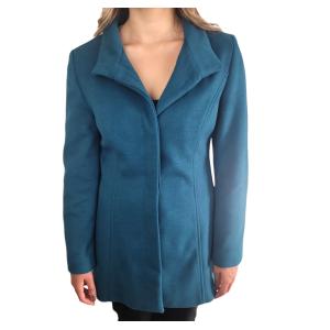 Cappotto donna  blu ottanio