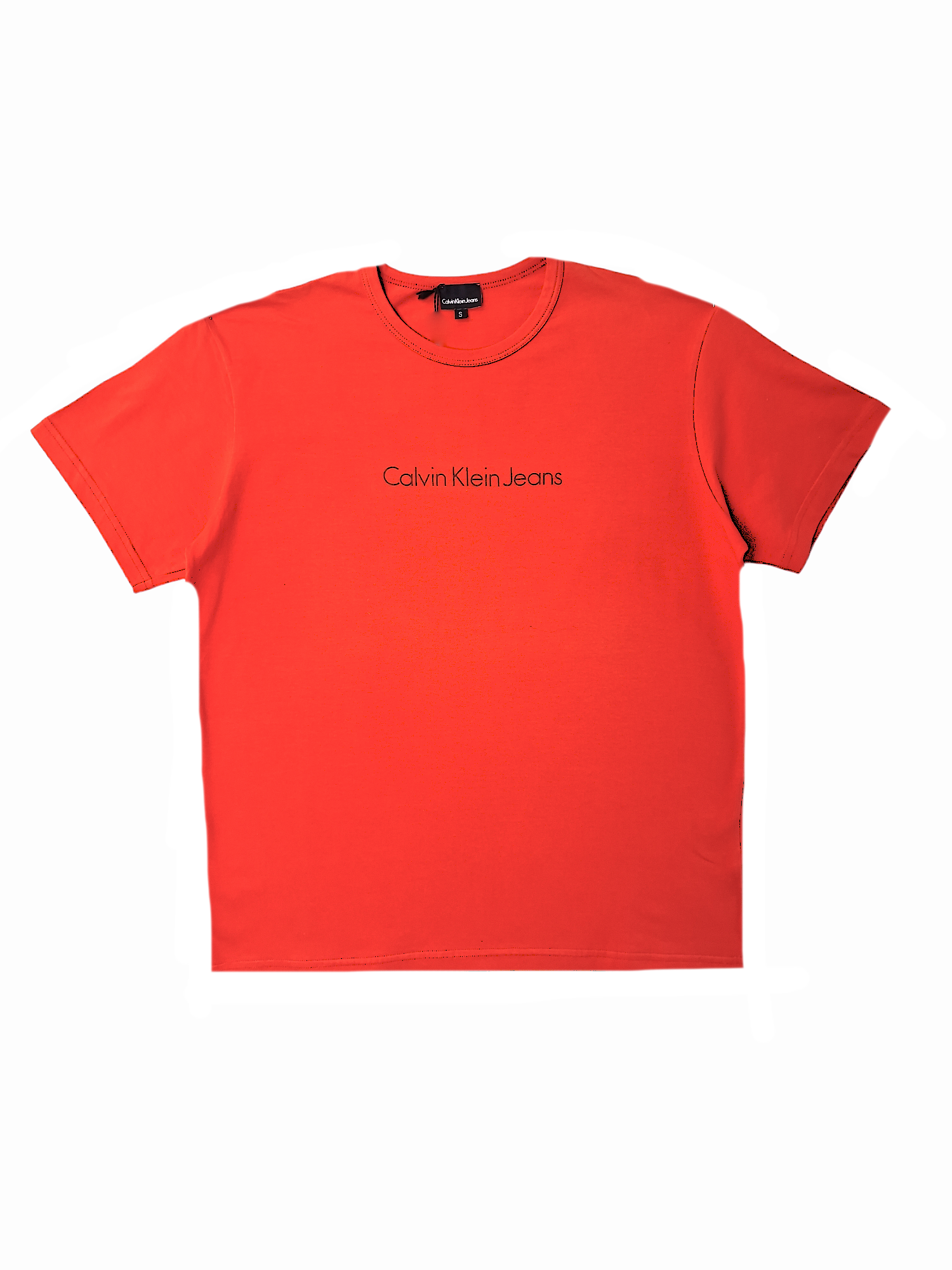 T-shirt basic in cotone elasticizzato da uomo Calvin Klein