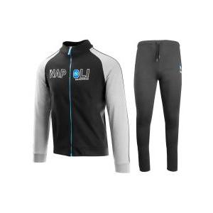 Tuta per napoli homewear full zip nero