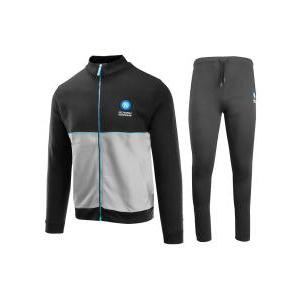 Tuta ssc napoli homewear ragazzo bambino felpata nero