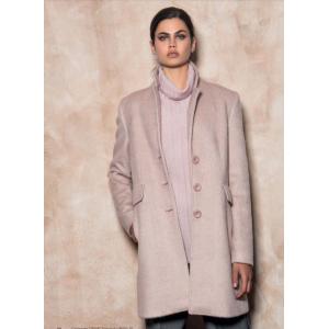 Cappotto donna  modello baronetto rosa